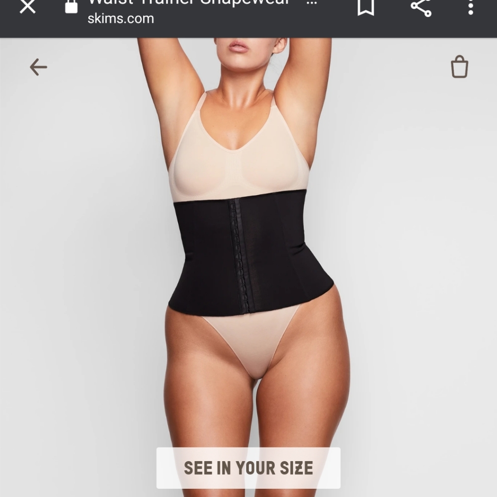 Skims onyx waist trainer size XL